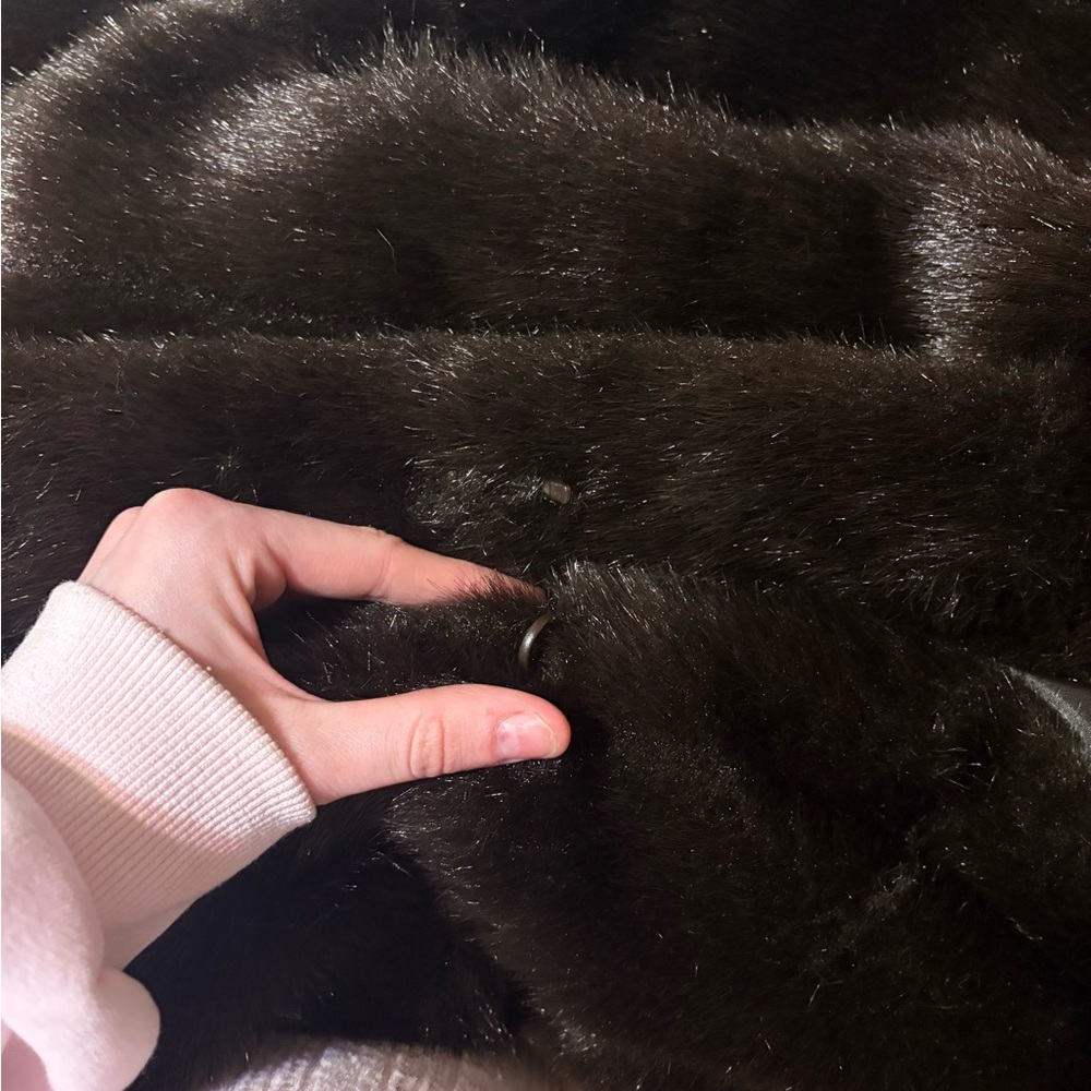 Mark Reed Dark Brown Faux Fur Coat - Picture 7 of 9